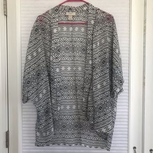 LOFT Black and White Kimono